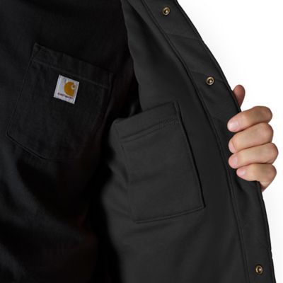 Image showing 5 th Carhartt Men's Rain Defender Loose Fit Heavyweight Quilted Snap Front Shirt Jacket