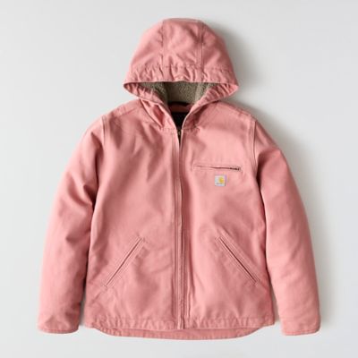 Image showing  Women's Loose Fit Washed Duck Sherpa Lined Jacket