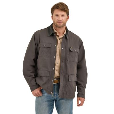 Wrangler Men's Quilted Flannel Barn Coat