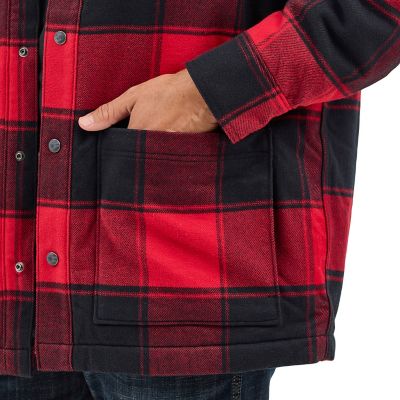 Image showing 4 th Wrangler Men's Flannel Lined Shirt Jacket