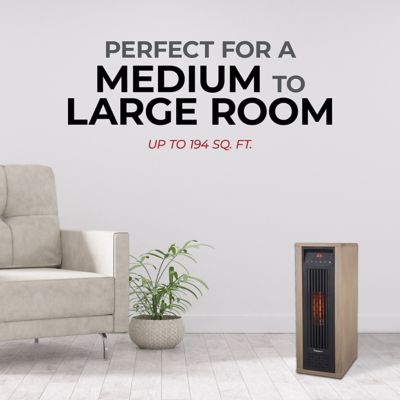 Image showing  Electric 24 in. 1,500/1,000W Digital 6 Tube Infrared Heater with Remote