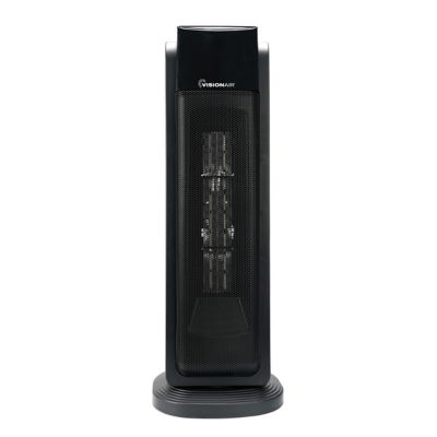 VisionAir 23 in. 1500/750W Oscillating Digital Ceramic Tower Heater with Remote