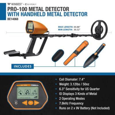 Image showing 8 th Winbest Metal Detector Kit with Handheld Metal Detector