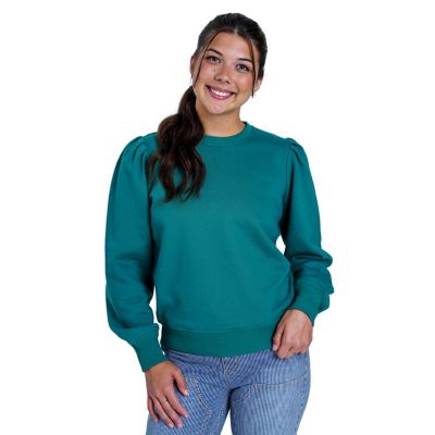 Molly Yeh Women's Puff-Sleeve Fleece Sweater