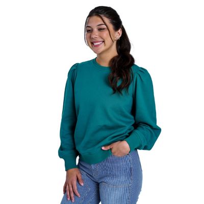 Image showing  Women's Puff-Sleeve Fleece Sweater