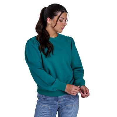 Image showing  Women's Puff-Sleeve Fleece Sweater