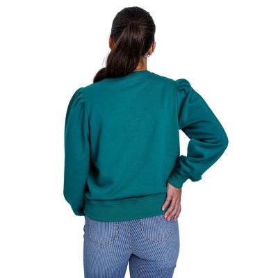 Image showing  Women's Puff-Sleeve Fleece Sweater