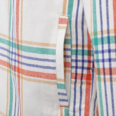 Image showing 6 th Molly Yeh Women's Multi Plaid Shirt Jacket