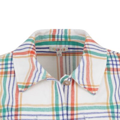 Image showing 7 th Molly Yeh Women's Multi Plaid Shirt Jacket