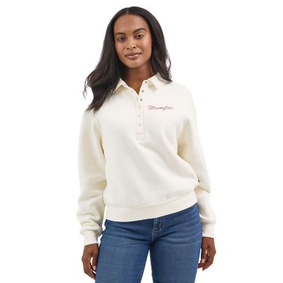 Wrangler Women's Half Snap Sweatshirt