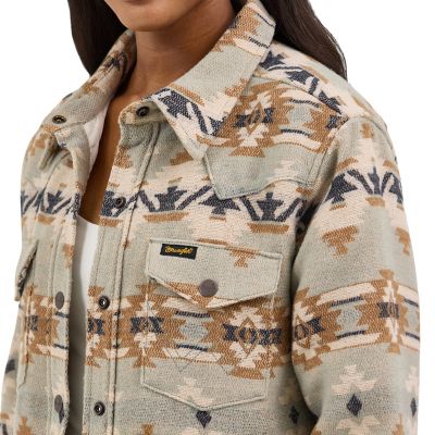 Image showing  Women's Quilt Lined Jacquard Shacket