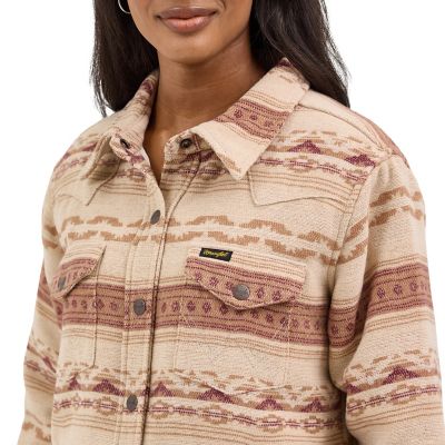 Image showing 3 th Wrangler Women's Quilt Lined Jacquard Shacket