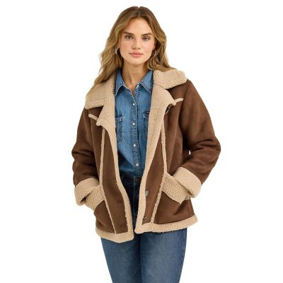 Wrangler Women's Sherpa Lined Barn Coat