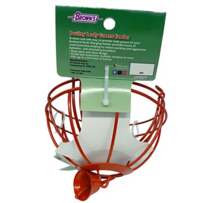 Image showing  Poultry Leafy Greens Hanging Wire Basket Feeder
