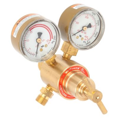 Forney 150 Series Acetylene Regulator, 1-1/2 in Rear Mount