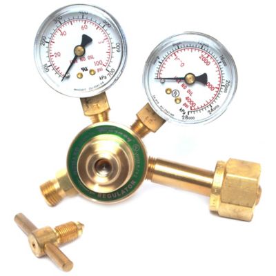 Forney 150 Series Oxygen Regulator, 1-1/2 in Side Mount