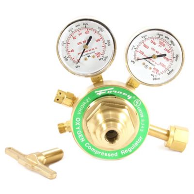 Forney 450 Series Oxygen Regulator, 2-1/2 in Side Mount