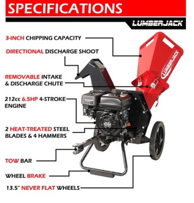 Image showing  3 in. Chipper with 212CC Engine