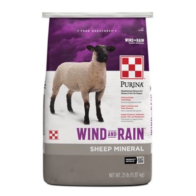 Purina Wind and Rain Sheep Mineral, 25 lb. Bag