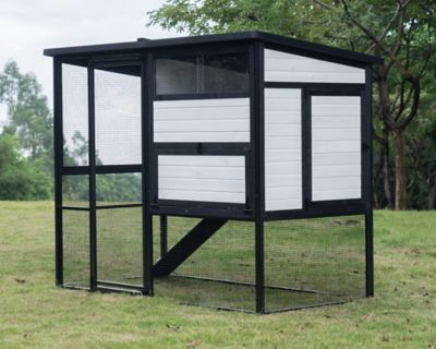 Zylina Modern Ultraguard Starter Metal Framed Chicken Coop, 5 Chicken Capacity