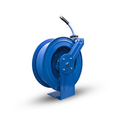 Image showing  3/4 in. x 50 ft. Heavy-Duty Retractable Water Hose Reel, 6 ft. Lead in., Spray Nozzle