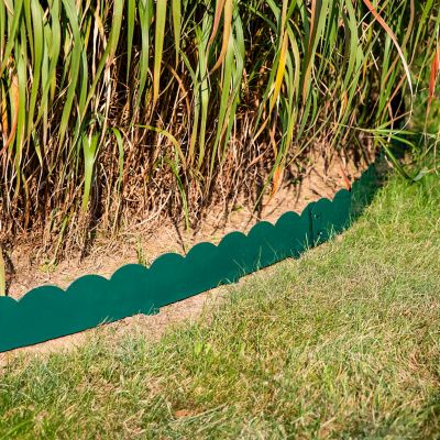 Image showing  Scalloped Metal Landscape Edging - Set of 5 - 41.75 in. Sections, HBM-2155