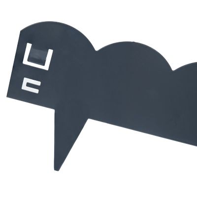 Image showing 5 th Sunnydaze Decor Scalloped Metal Landscape Edging - Set of 5 - 41.75 in. Sections, HBM-2395