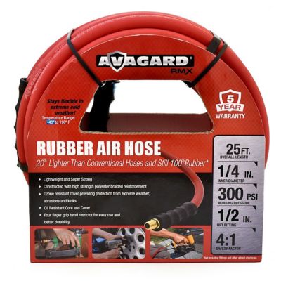 Image showing  Rubber Air Hose Assembly 1/4 in. x 25 ft., 10010086