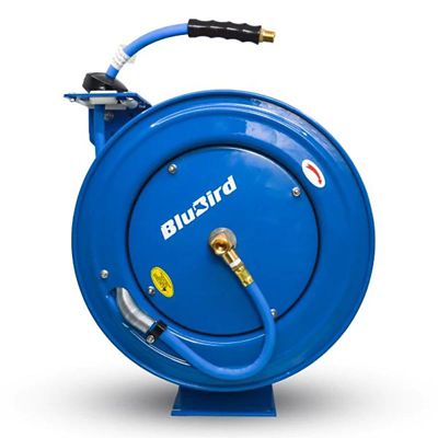 BluBird Rubber Air Hose Reel Assembly SA 1/2 in. x 25 ft.
