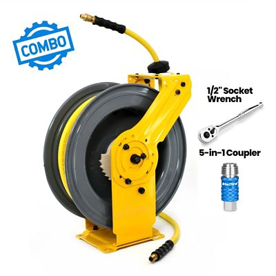 Image showing  Dual-Arm Air Hose Reel All-In-One 1/2 in. x 50 ft., 10013154