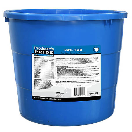 Producer's Pride 24% Cattle Protein Tub, 200 lb. Tub