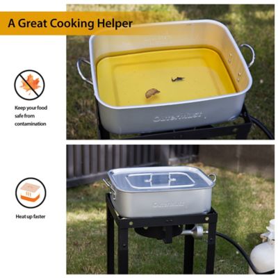 Image showing  18 qt. Fish and Wing Fryer Kit with 2 Inner Baskets and 1 Lid