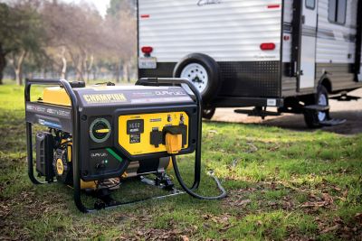 Image showing 9 th Champion Power Equipment 4550-Watt Dual Fuel RV Ready Portable Generator with CO Shield