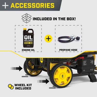 Image showing 5 th Champion Power Equipment 4550-Watt Electric Start Dual Fuel RV Ready Portable Generator with CO Shield