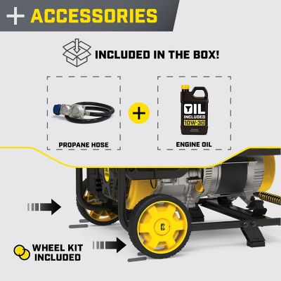 Image showing 5 th Champion Power Equipment 6875-Watt Dual Fuel Portable Generator with CO Shield