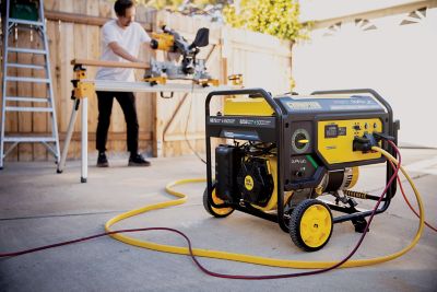 Image showing 9 th Champion Power Equipment 6875-Watt Dual Fuel Portable Generator with CO Shield