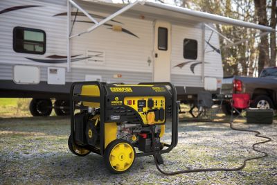 Image showing 9 th Champion Power Equipment 10,000-Watt Wireless Remote Start Portable Generator with CO Shield