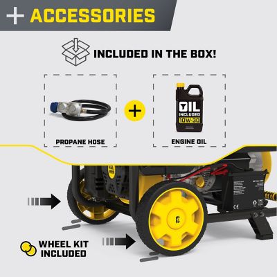 Image showing 5 th Champion Power Equipment 10,625-Watt Electric Start Dual Fuel Home Backup Portable Generator with CO Shield