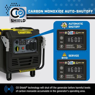 Image showing 7 th Champion Power Equipment 8500-Watt Electric Start Home Backup Portable Inverter Generator with Quiet Technology and CO Shield