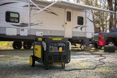 Image showing 9 th Champion Power Equipment 8500-Watt Electric Start Home Backup Portable Inverter Generator with Quiet Technology and CO Shield