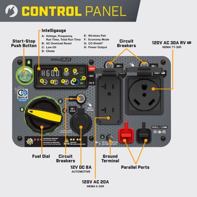 Image showing  5500Watt Wireless Remote Start RV Ready Portable Inverter Generator with Quiet Technology & CO Shield
