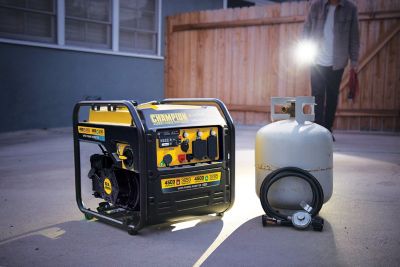 Image showing 8 th Champion Power Equipment 4,500/3,650-Watt Dual-Fuel Portable Open Frame Inverter Generator, CO Shield, Electric Start, RV-Ready