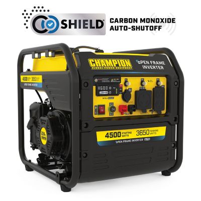 Champion Power Equipment 4,500/3,650-Watt Gasoline Powered Portable Inverter Generator, Quiet Technology, CO Shield, RV-Ready
