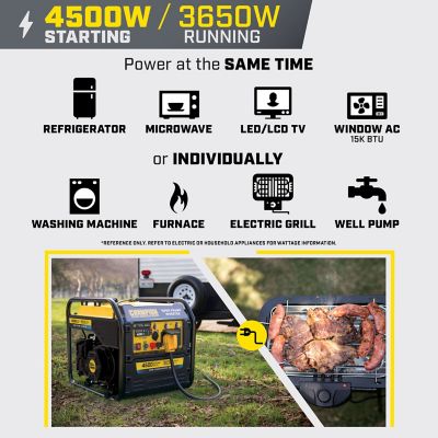 Image showing 5 th Champion Power Equipment 4,500/3,650-Watt Gasoline Powered Portable Inverter Generator, Quiet Technology, CO Shield, RV-Ready