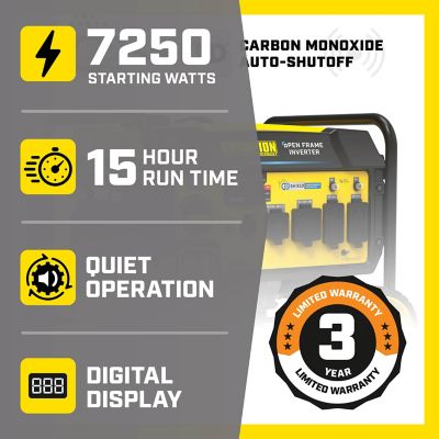 Image showing  7250-Watt RV Ready Portable Inverter Generator with Quiet Technology and CO Shield