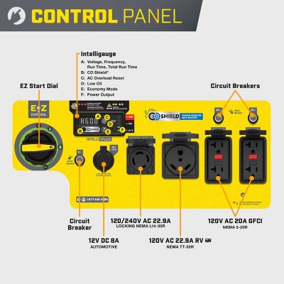 Image showing  7250-Watt RV Ready Portable Inverter Generator with Quiet Technology and CO Shield