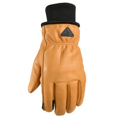 Image showing  Men's Insulated Water-Resistant Grain Cowhide Leather Touchscreen Work Gloves, 1-Pair
