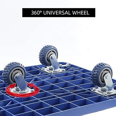 Image showing 6 th WRIGHTMASTER 4-Wheel Steel Standard Duty Platform Truck, WKDHS1320