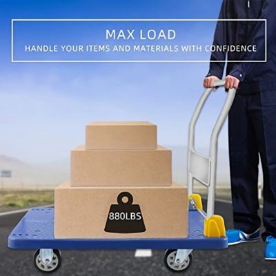 Image showing  4-Wheel Steel Standard Duty Platform Truck, WKDHS880