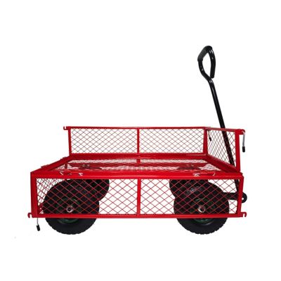 Image showing  300 lb. Capacity 4-Wheel Foldable Standard Duty Steel Platform Truck, Basket Cage